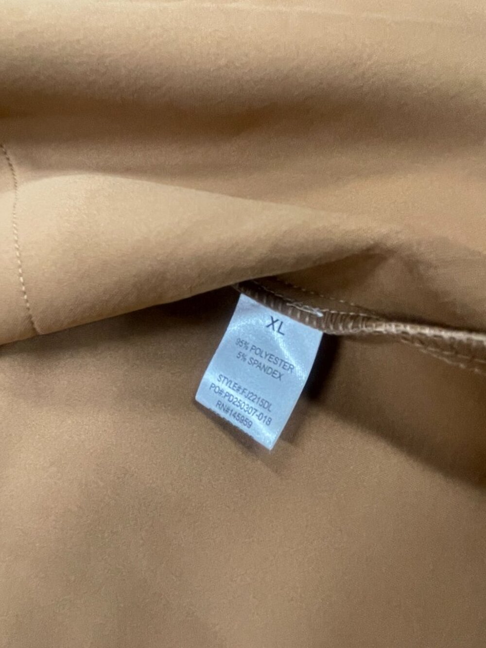 Olivia Grey XL Camel Textured Long Open Front Coat NWT Flaw - Picture 9 of 13